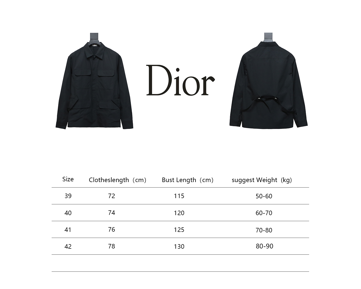 Dior 24Fw Four Pocket Back Waist Jacket