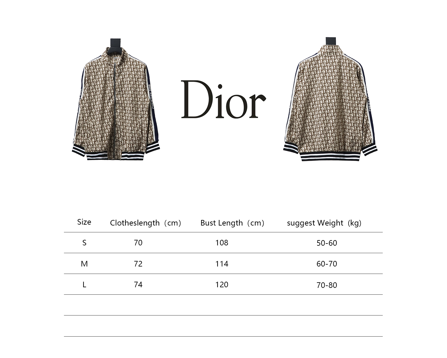 Dior 24Fw Full Print Jacquard Side Ribbon Suit Jacket