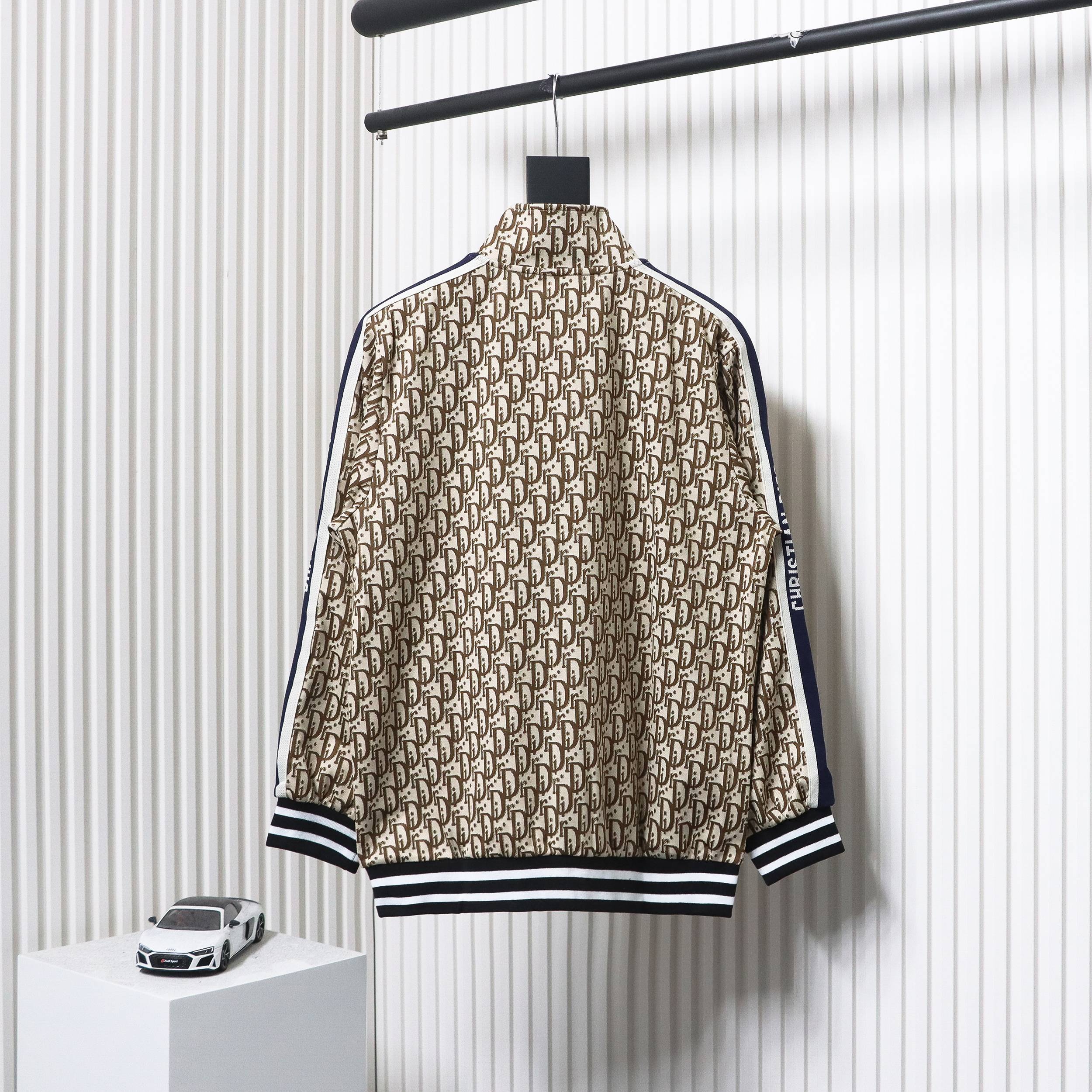 Dior 24Fw Full Print Jacquard Side Ribbon Suit Jacket