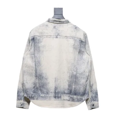 Dior 24Fw Ink Sketch Print Denim Jacket 02