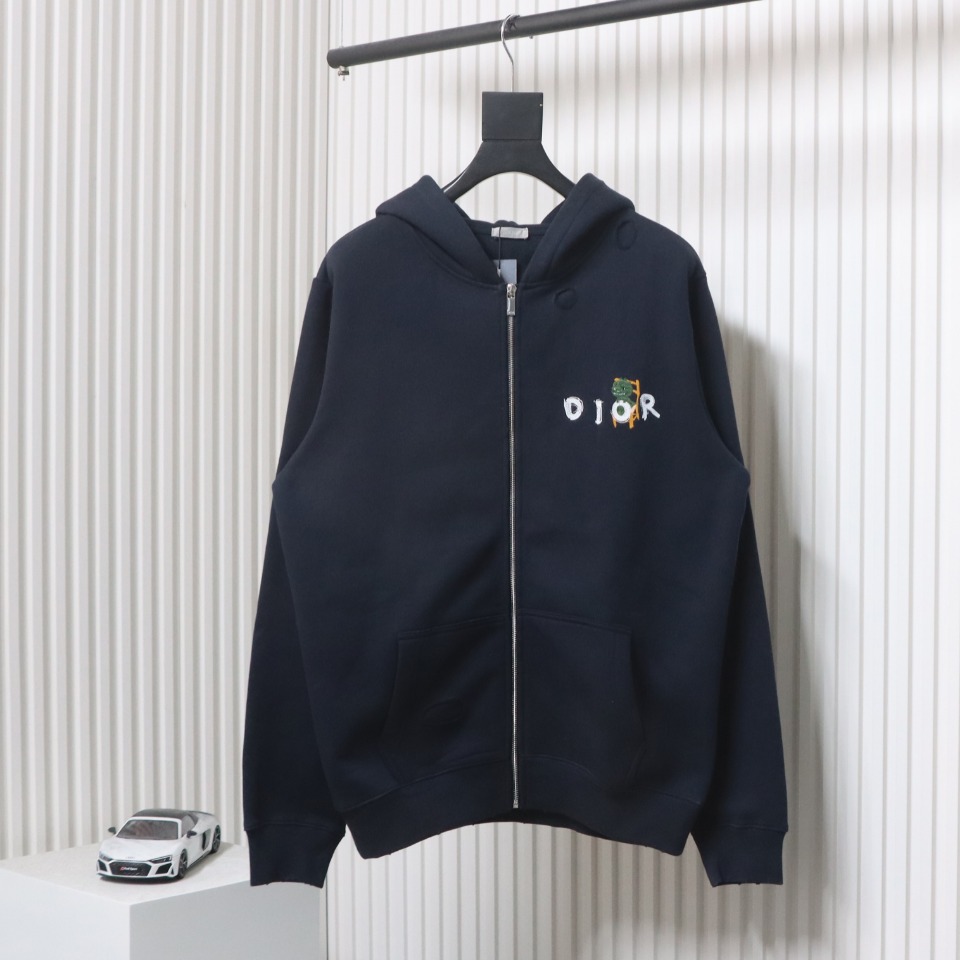 Dior 24ss Little Dinosaur Embroidered Zipper Jacket