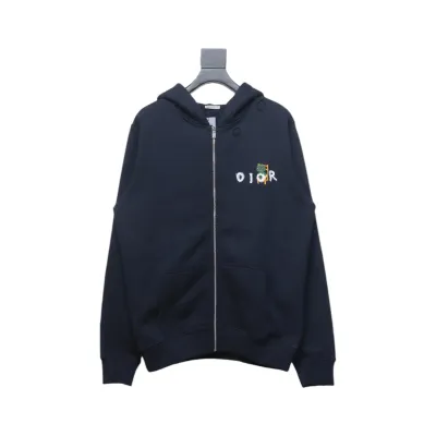 Dior 24ss Little Dinosaur Embroidered Zipper Jacket 01