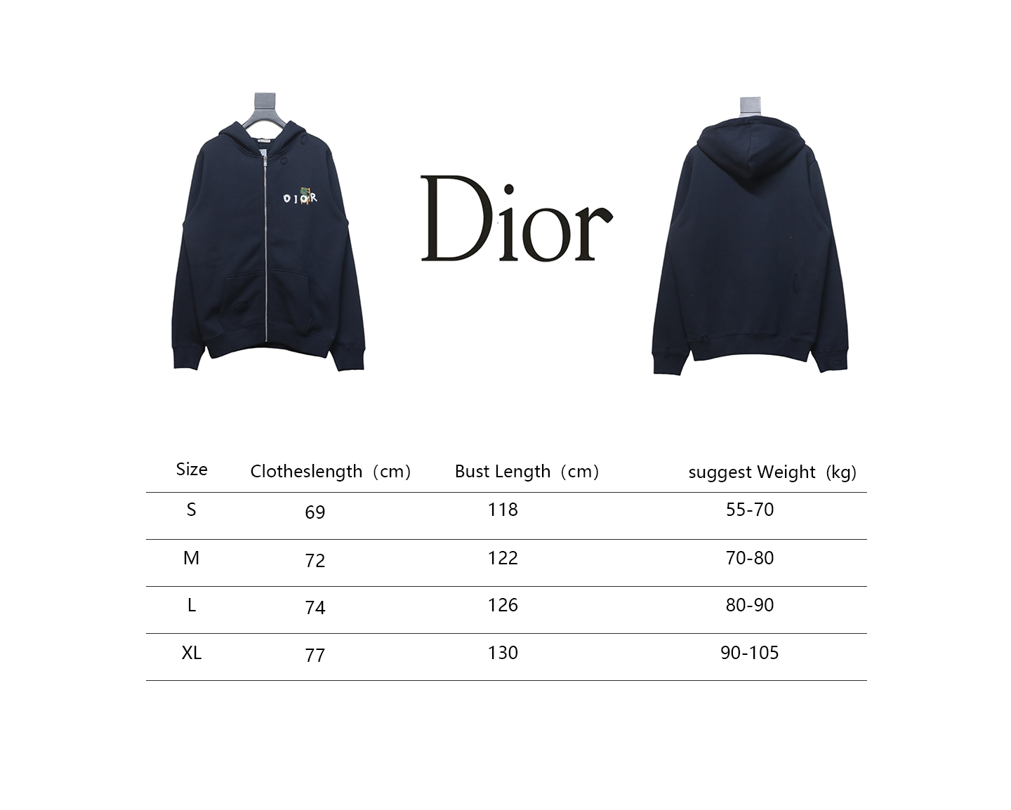 Dior 24ss Little Dinosaur Embroidered Zipper Jacket