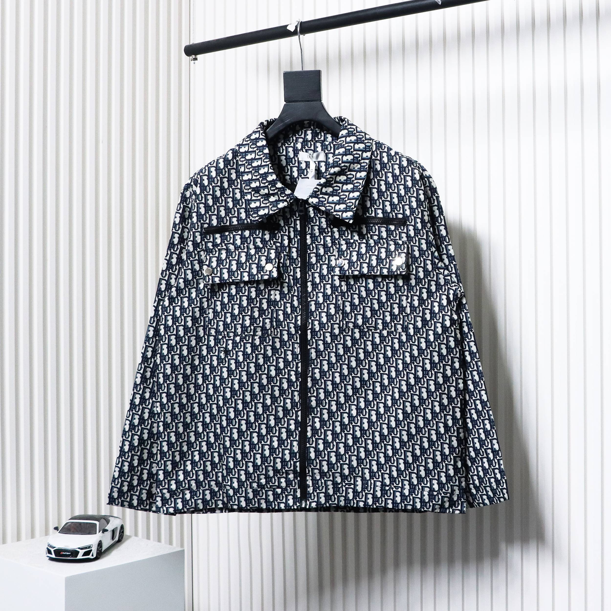 Dior 24SS Taffeta Tech Jacquard Unisex Jacket