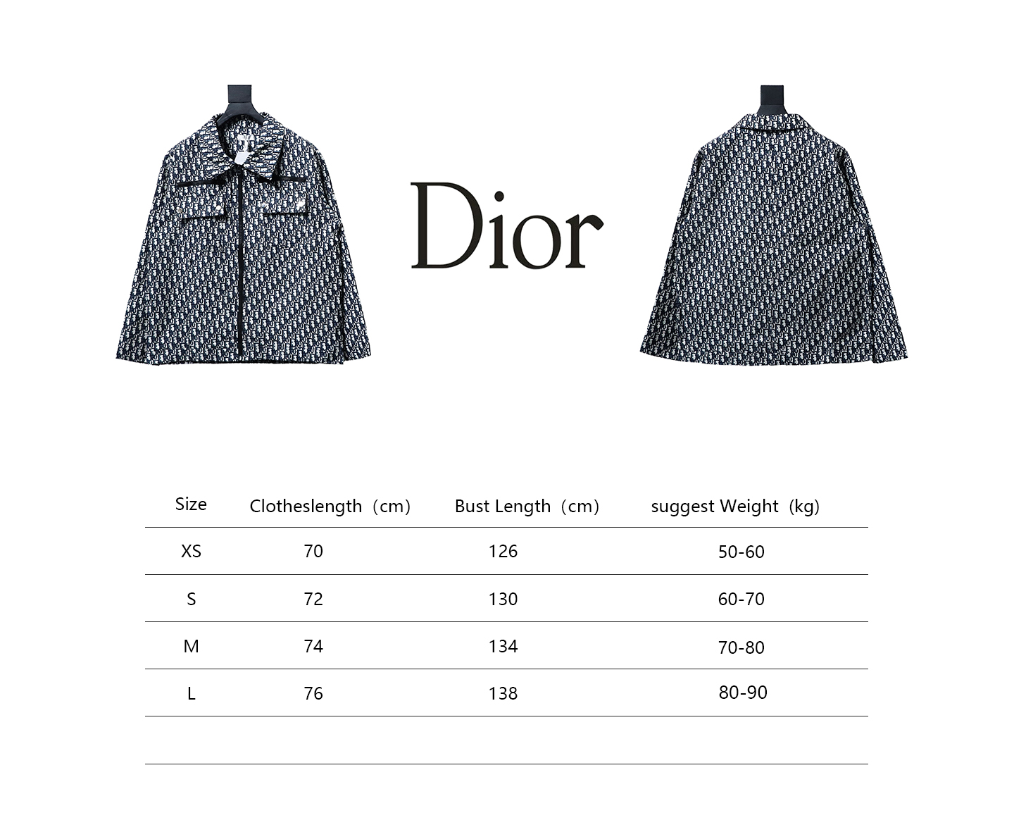 Dior 24SS Taffeta Tech Jacquard Unisex Jacket