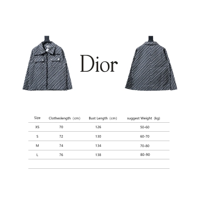 Dior 24SS Taffeta Tech Jacquard Unisex Jacket 02