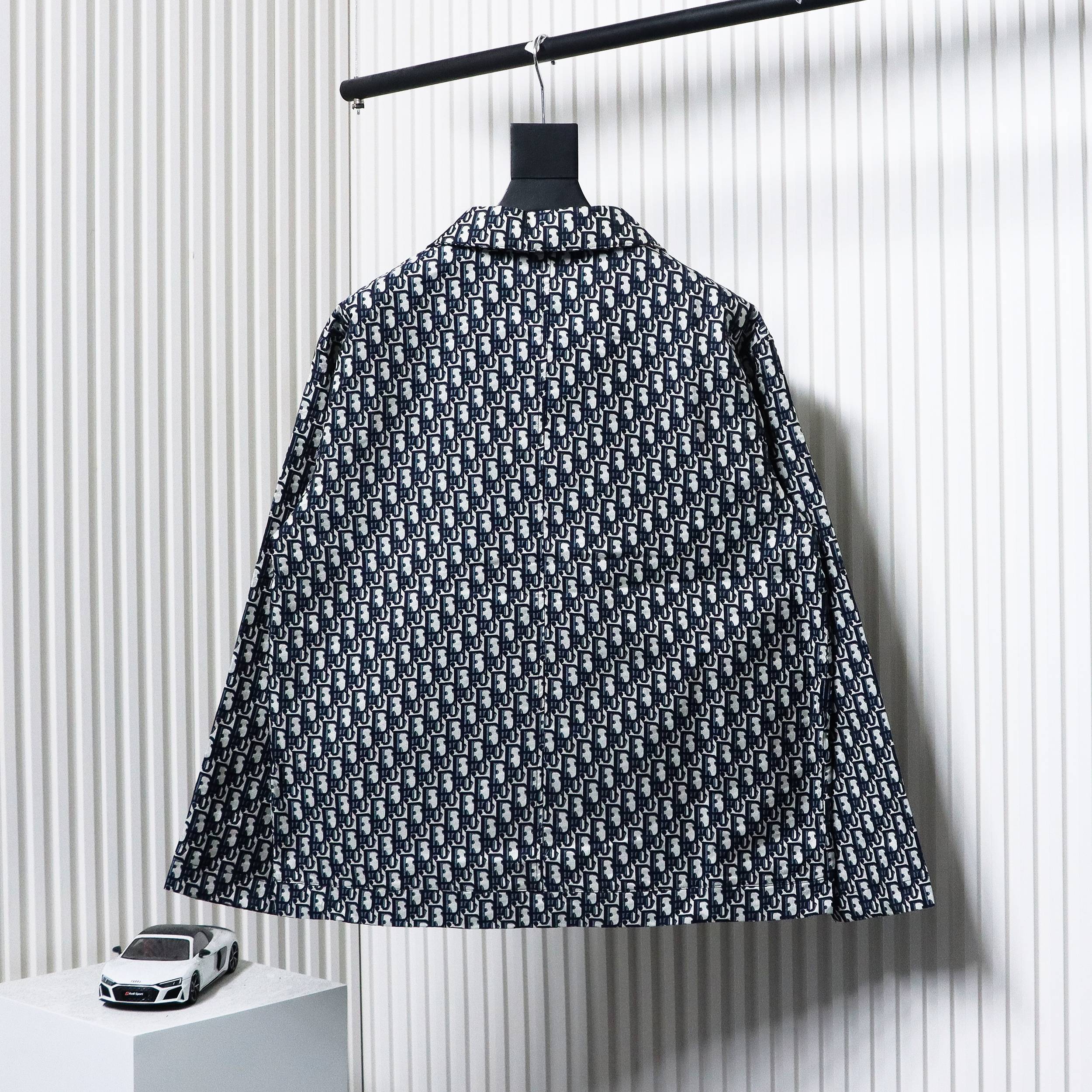 Dior 24SS Taffeta Tech Jacquard Unisex Jacket