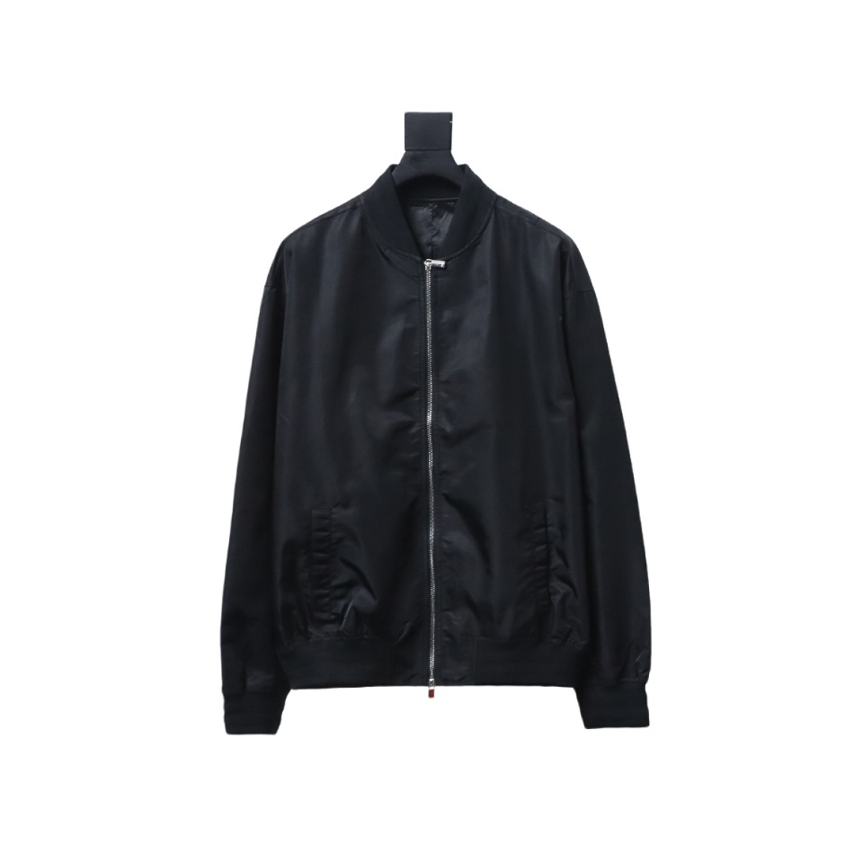 Dior Bomber Jacket With Square Logo Embroidery On The Back Black