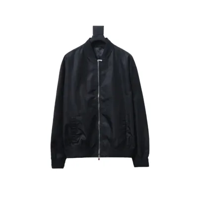 Dior Bomber Jacket With Square Logo Embroidery On The Back Black 01