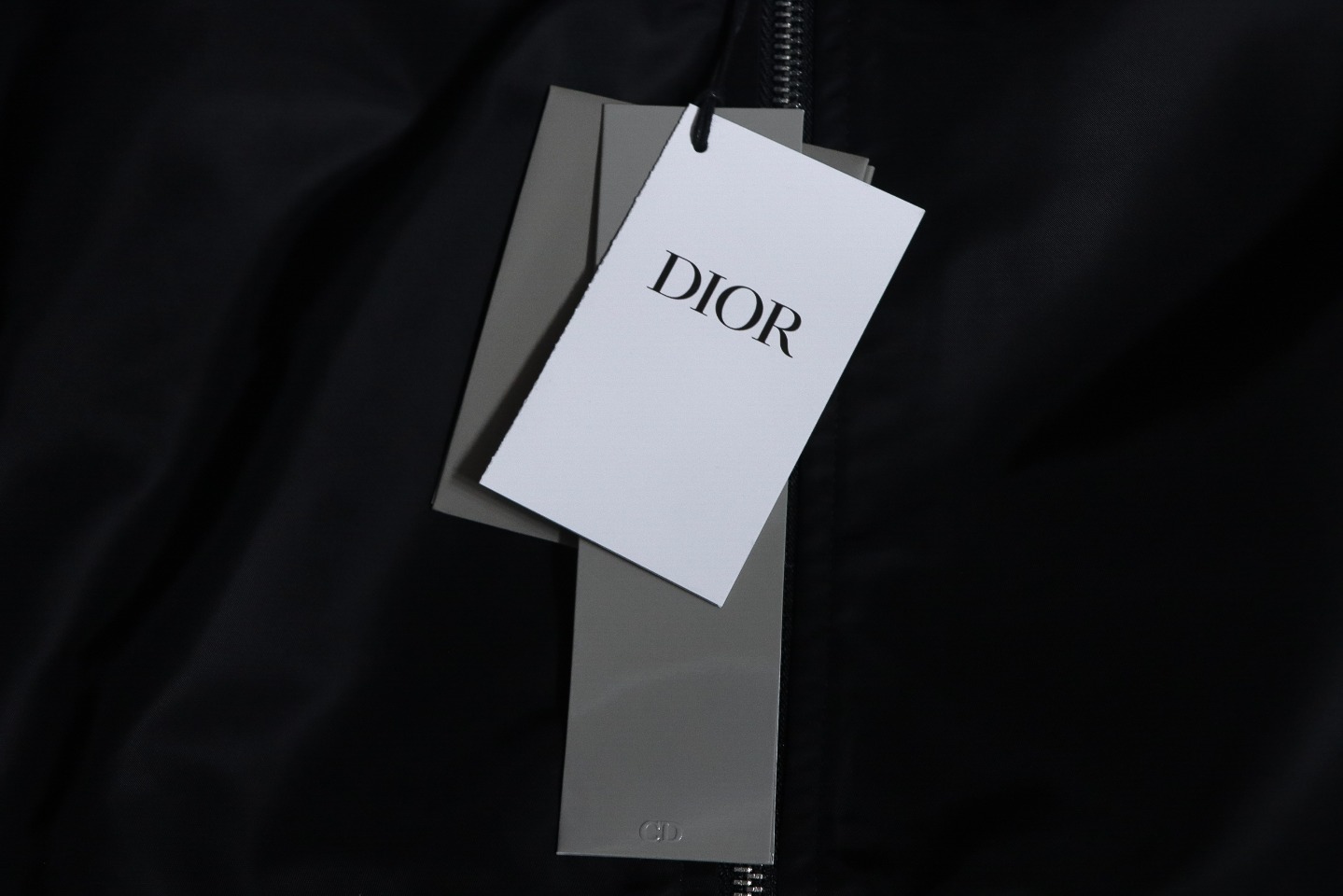 Dior Bomber Jacket With Square Logo Embroidery On The Back Black