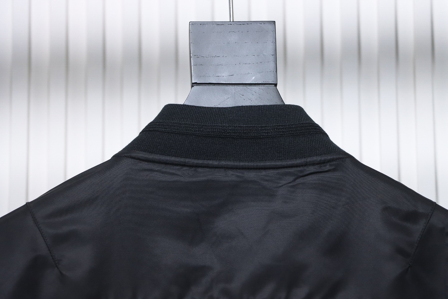 Dior Bomber Jacket With Square Logo Embroidery On The Back Black