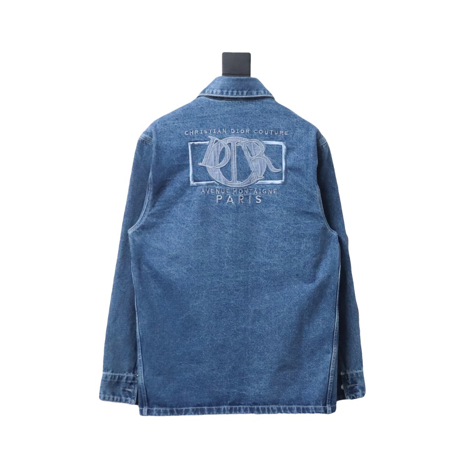 Dior Charm Square Cannage Denim Jacket