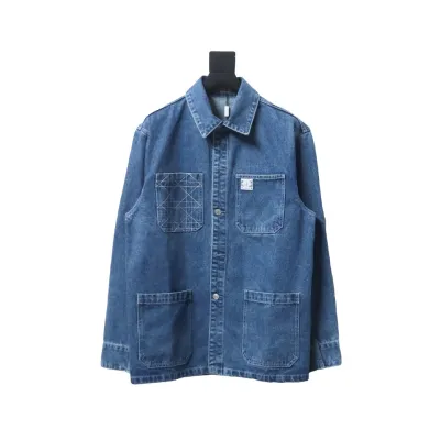 Dior Charm Square Cannage Denim Jacket 01