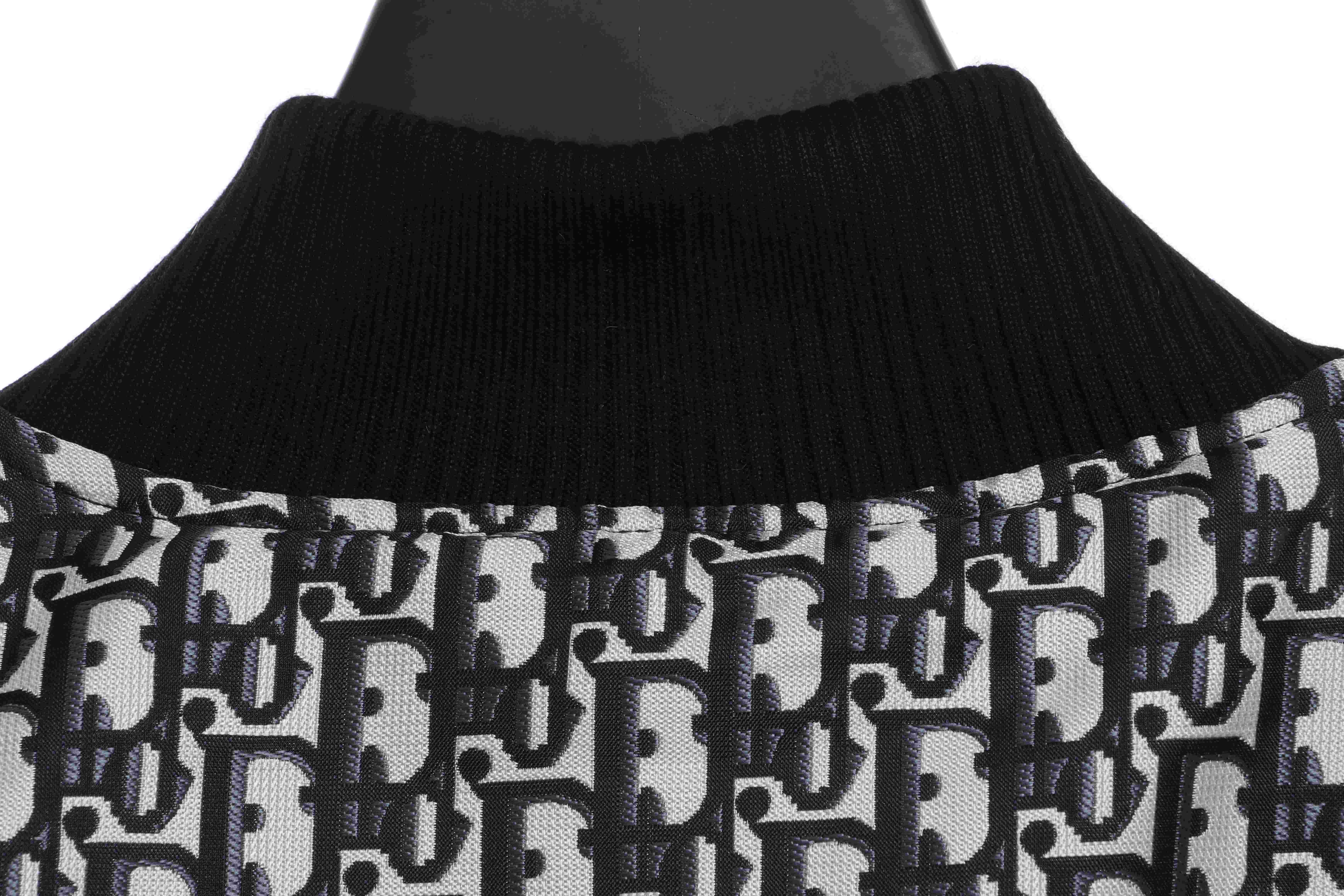 Dior Classic Monogram Print Zip-Up Jacket