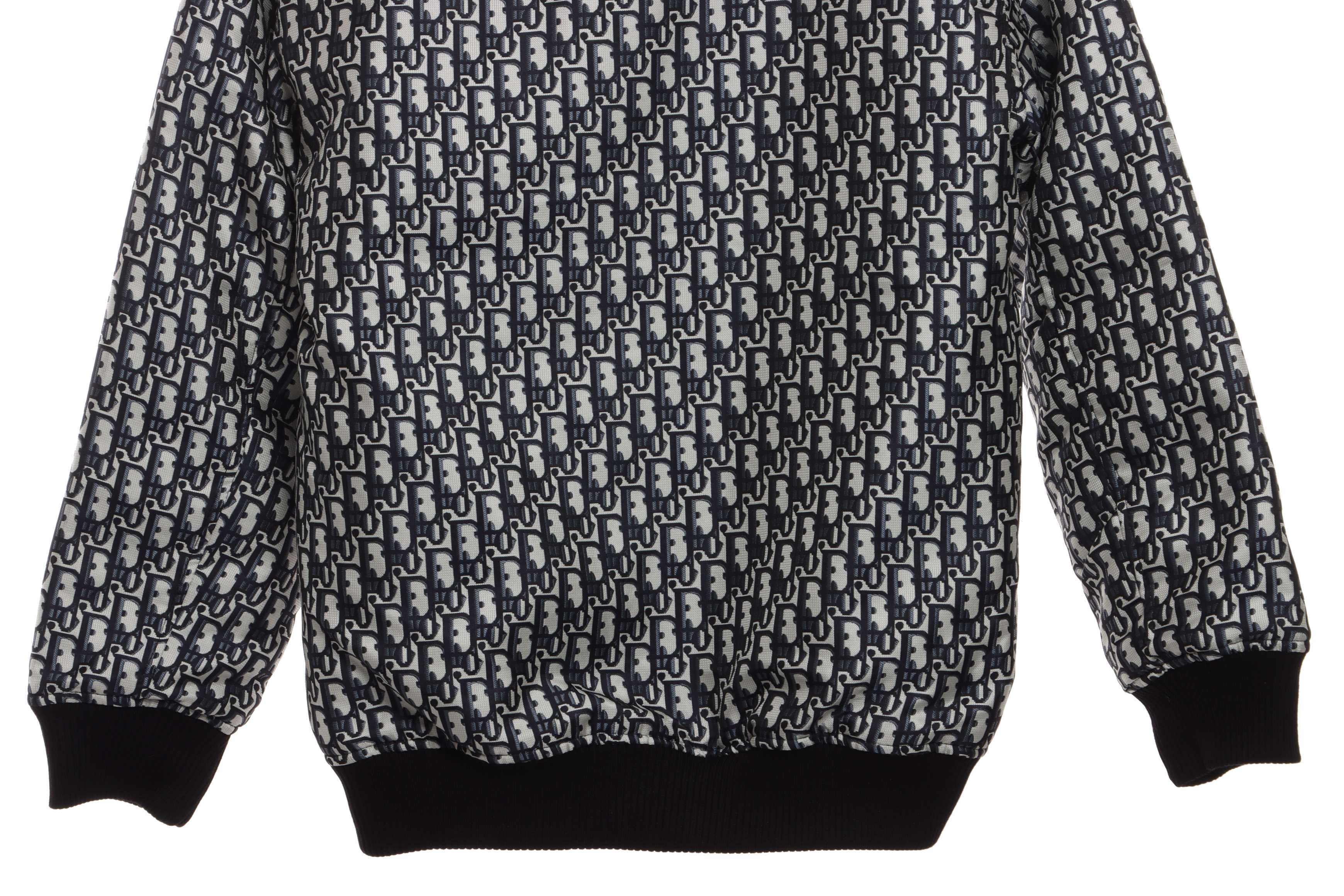 Dior Classic Monogram Print Zip-Up Jacket