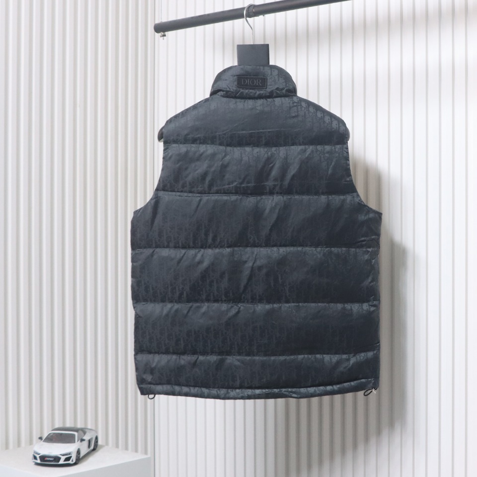 Dior Full Pattern Dark Pattern Down Vest