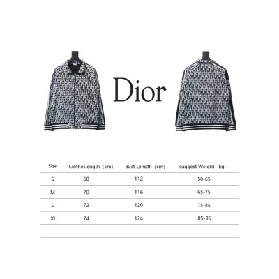 Dior Full Print Jacquard Side Ribbon Suit Jacket White Letters 02