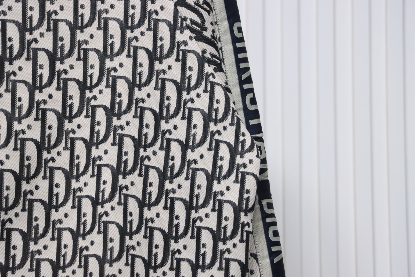 Dior Full Print Jacquard Side Ribbon Suit Jacket Black Letters