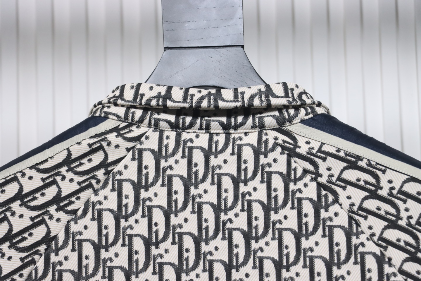 Dior Full Print Jacquard Side Ribbon Suit Jacket Black Letters