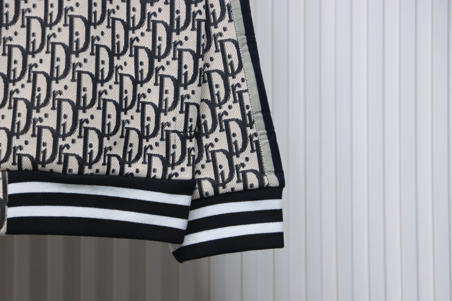 Dior Full Print Jacquard Side Ribbon Suit Jacket Black Letters