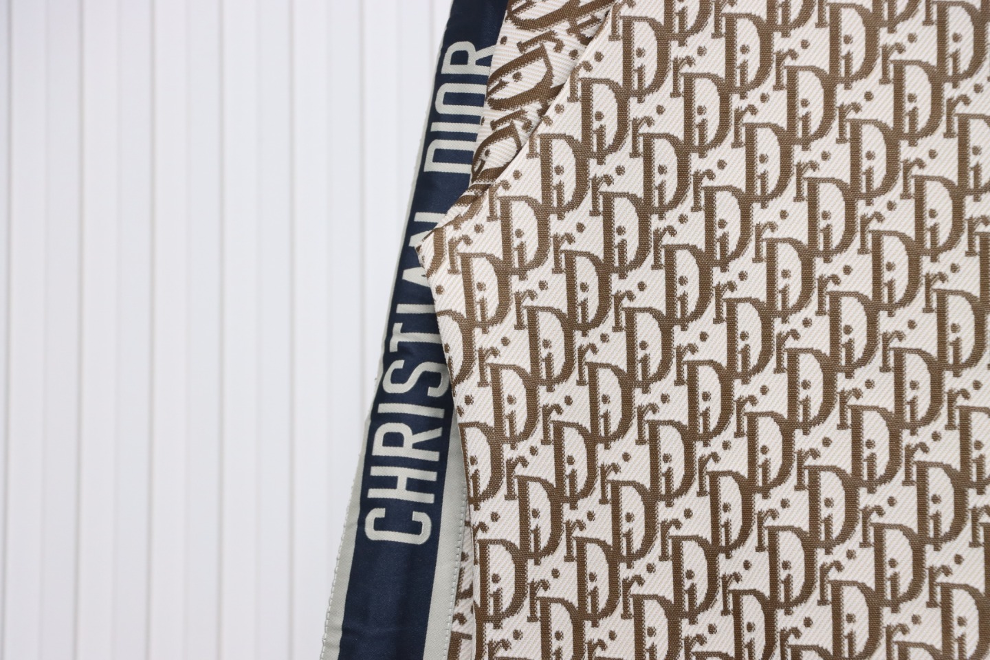 Dior Full Print Jacquard Side Ribbon Suit Jacket Brown Letters