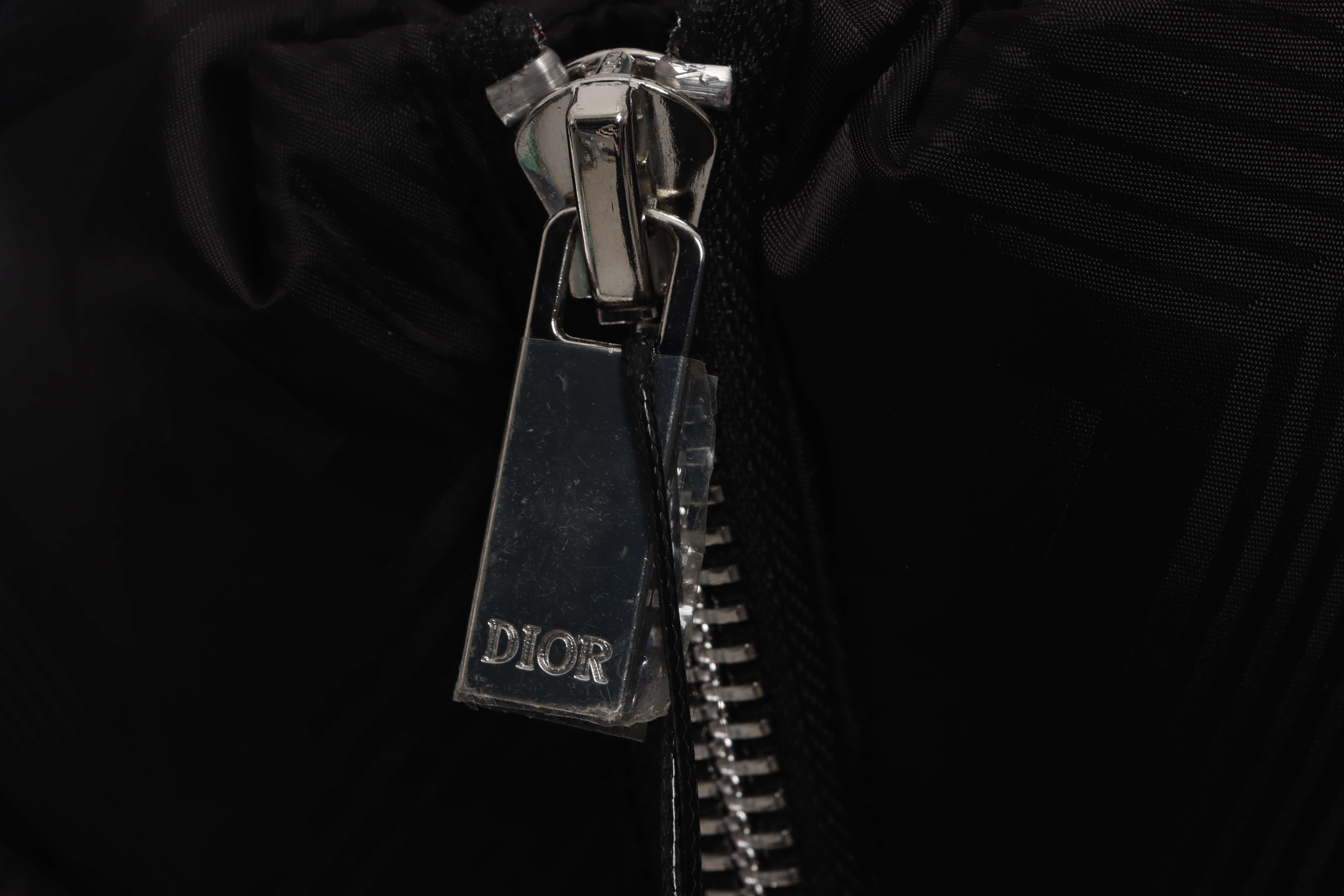 Dior Full-Print Three-Dimensional Geometric Pattern Stand-Up Collar Down Jacket