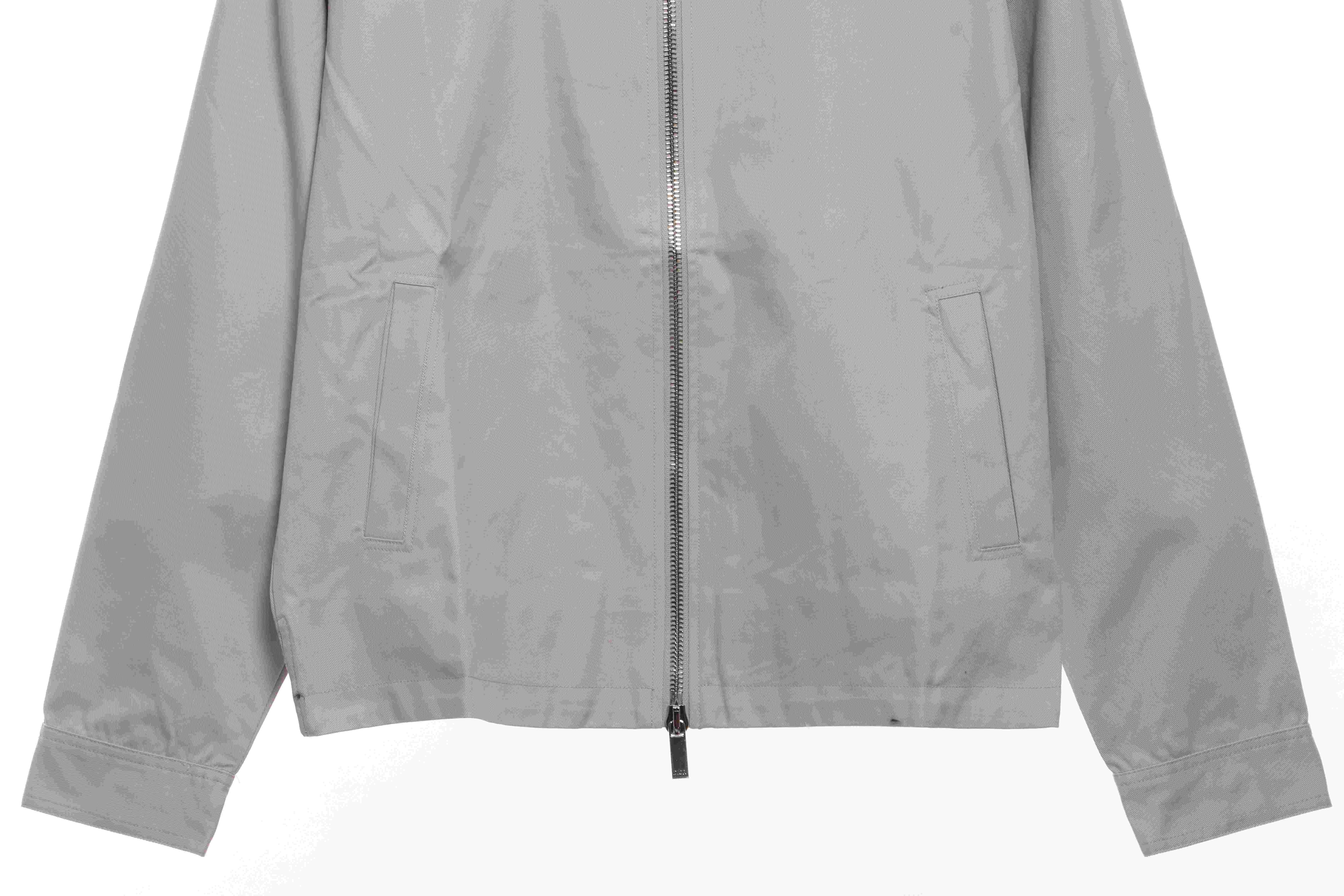 Dior x Jordan Logo Coach Jacket Grey