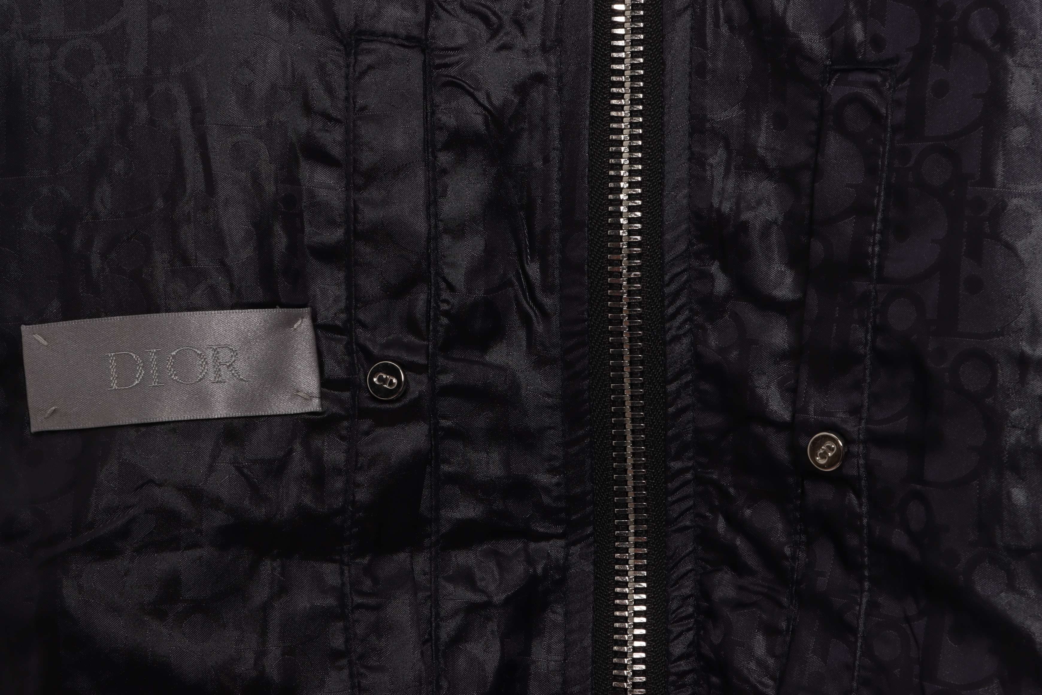 Dior x Jordan Logo Coach Jacket Black