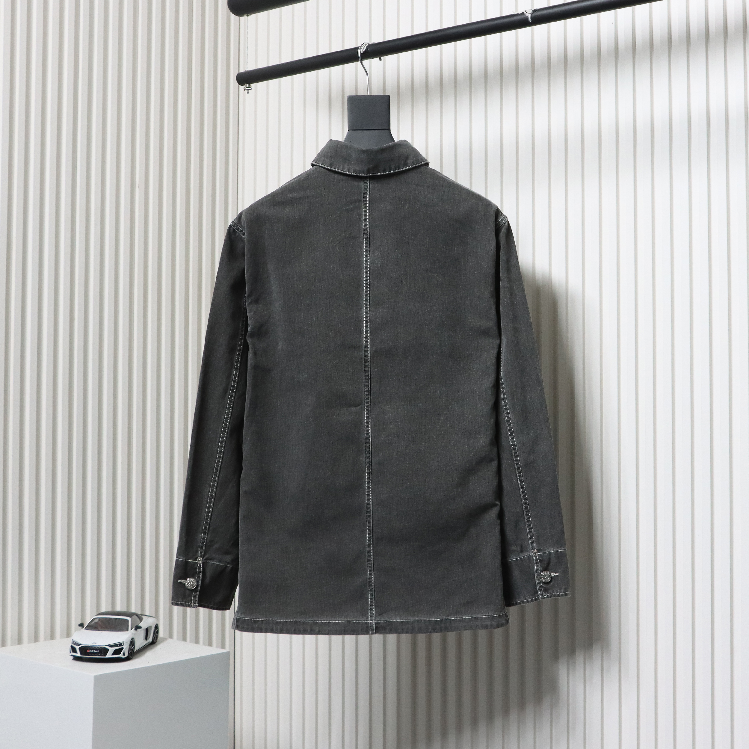 Dior x Stone Island 24Fw Pocket Dior Island Logo Work Shirt Jacket