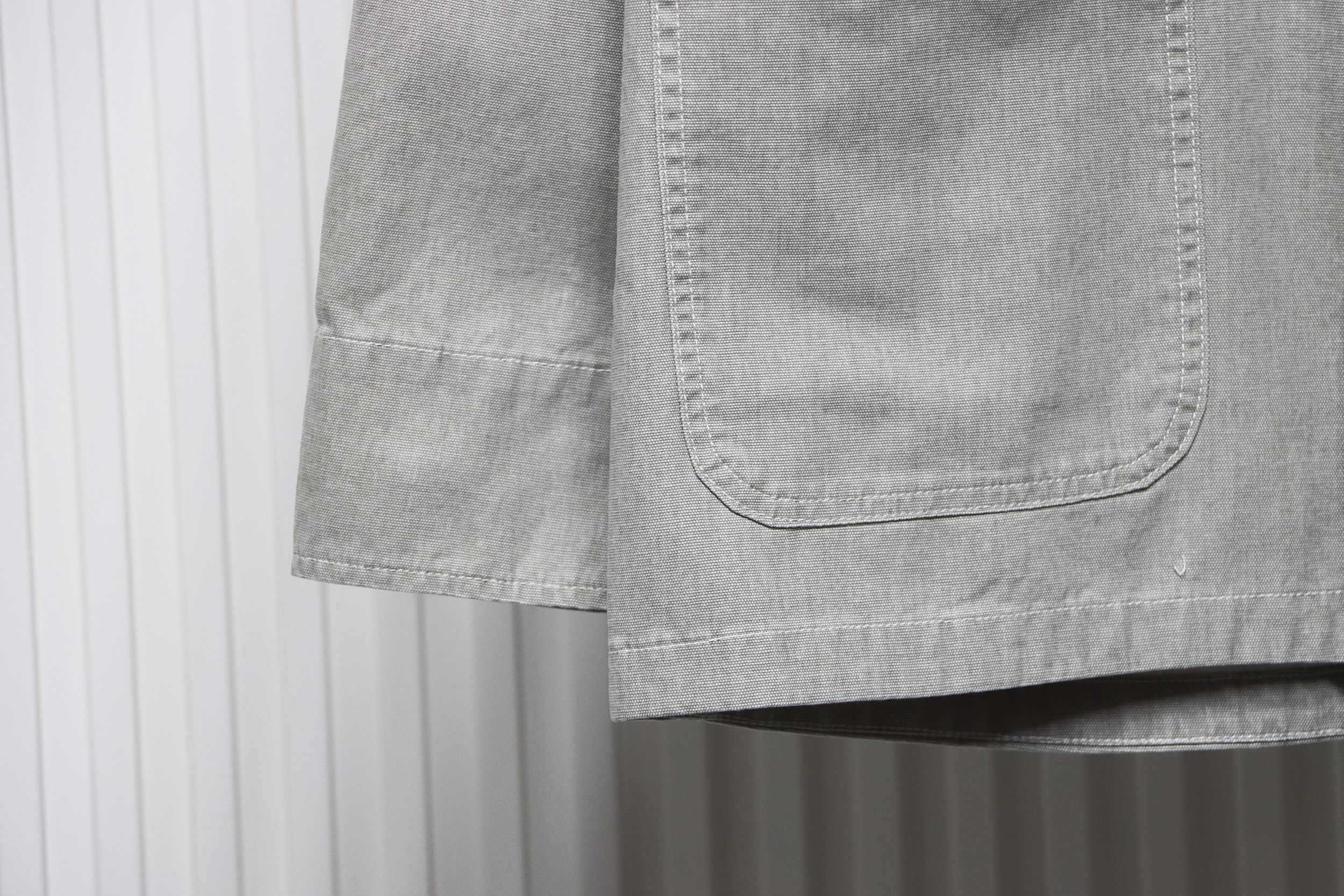 Dior x Stone Island 24Fw Pocket Dior Island Logo Work Shirt Jacket Khaki Gray