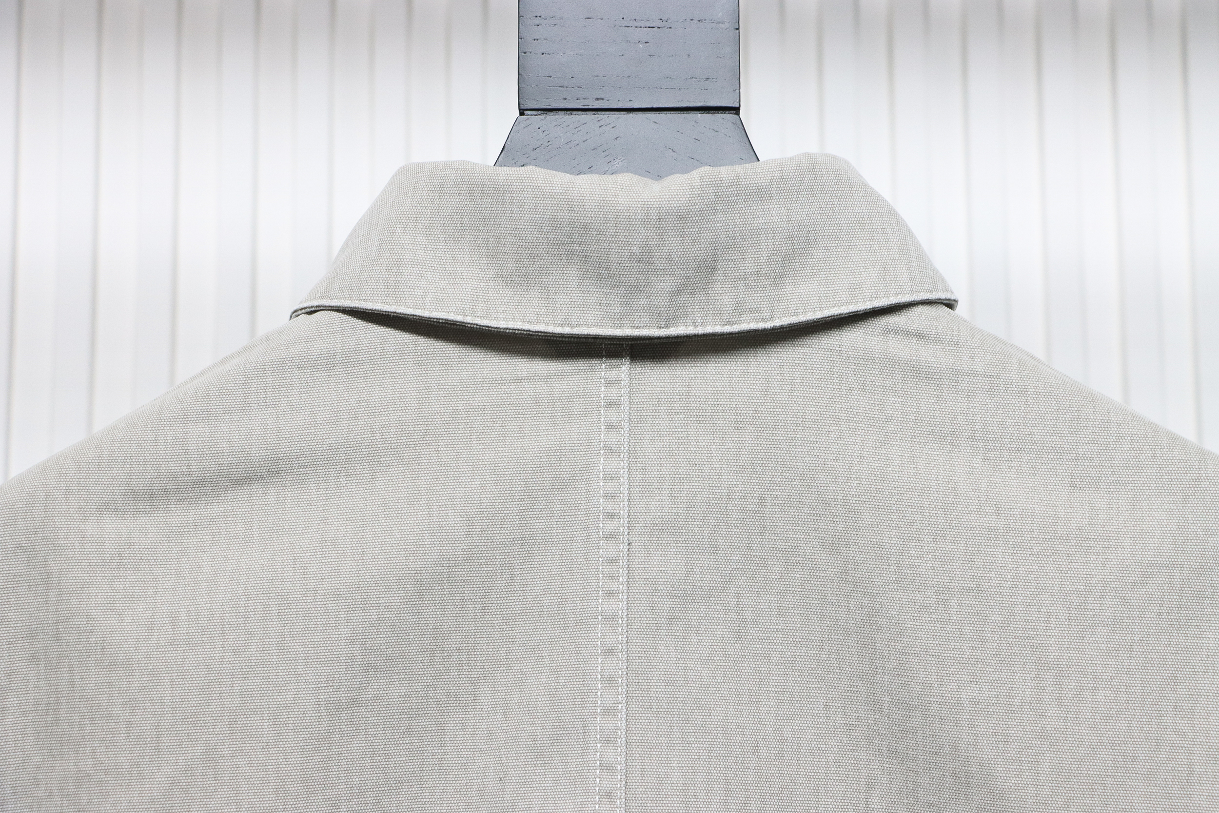 Dior x Stone Island 24Fw Pocket Dior Island Logo Work Shirt Jacket Khaki Gray