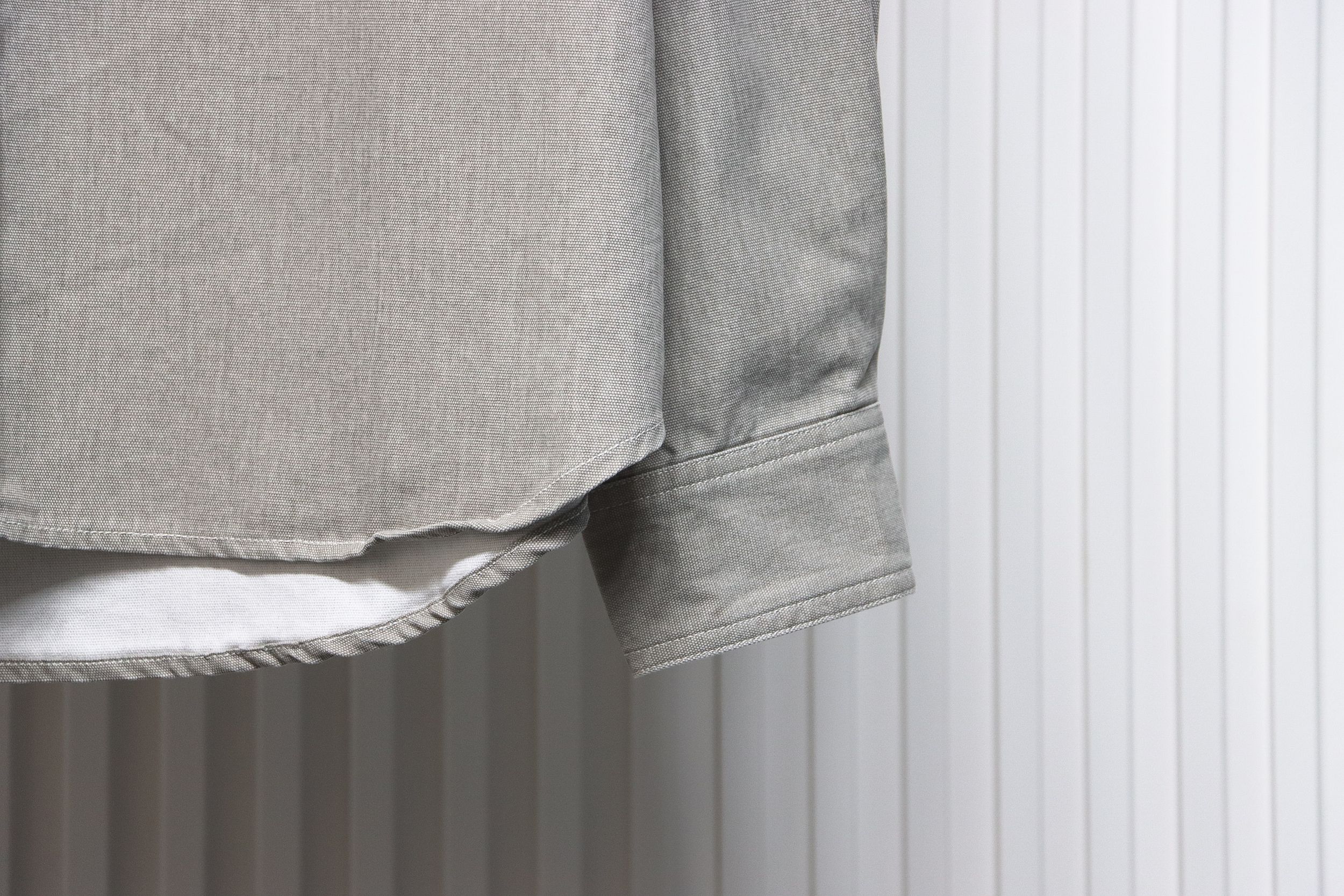 Dior x Stone lsland Embroidered Denim Shirt Jacket Grey