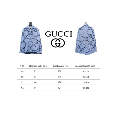 Gucci 24 Styles Of Checkered Long-Sleeved Shirt Blue 02