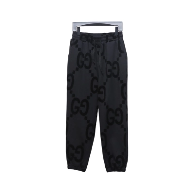 Gucci 24Fw Double G Flocked Print Suit Trousers 01