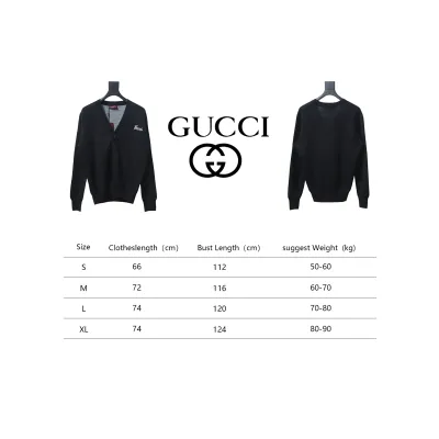 Gucci 24FW Embroidered Logo Knitted Cardigan 02