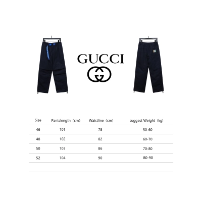 Gucci 24ss Elasticated Buckle Cargo Trousers 02