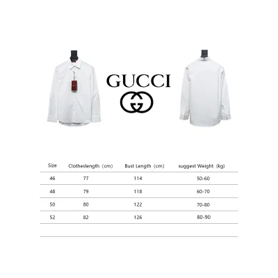 Gucci 24ss Embossed Lettering Long Sleeve Shirt 02