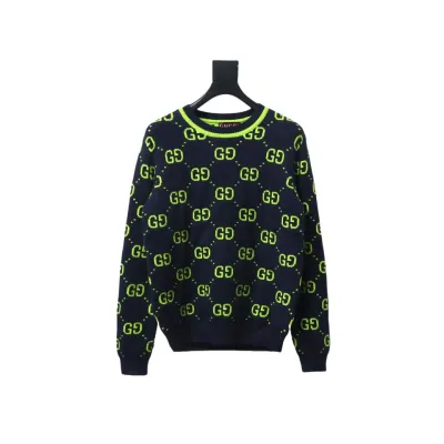 Gucci Classic Double G Jacquard Sweater 01