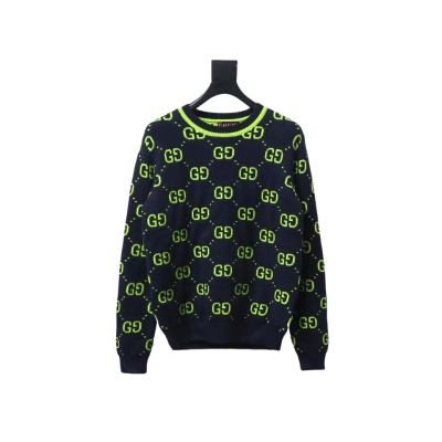Gucci Classic Double G Jacquard Sweater 01