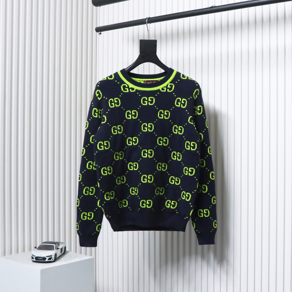 Gucci Classic Double G Jacquard Sweater