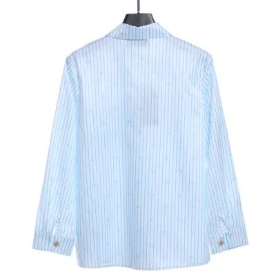 Gucci Double G Striped Long-Sleeved Shirt 02