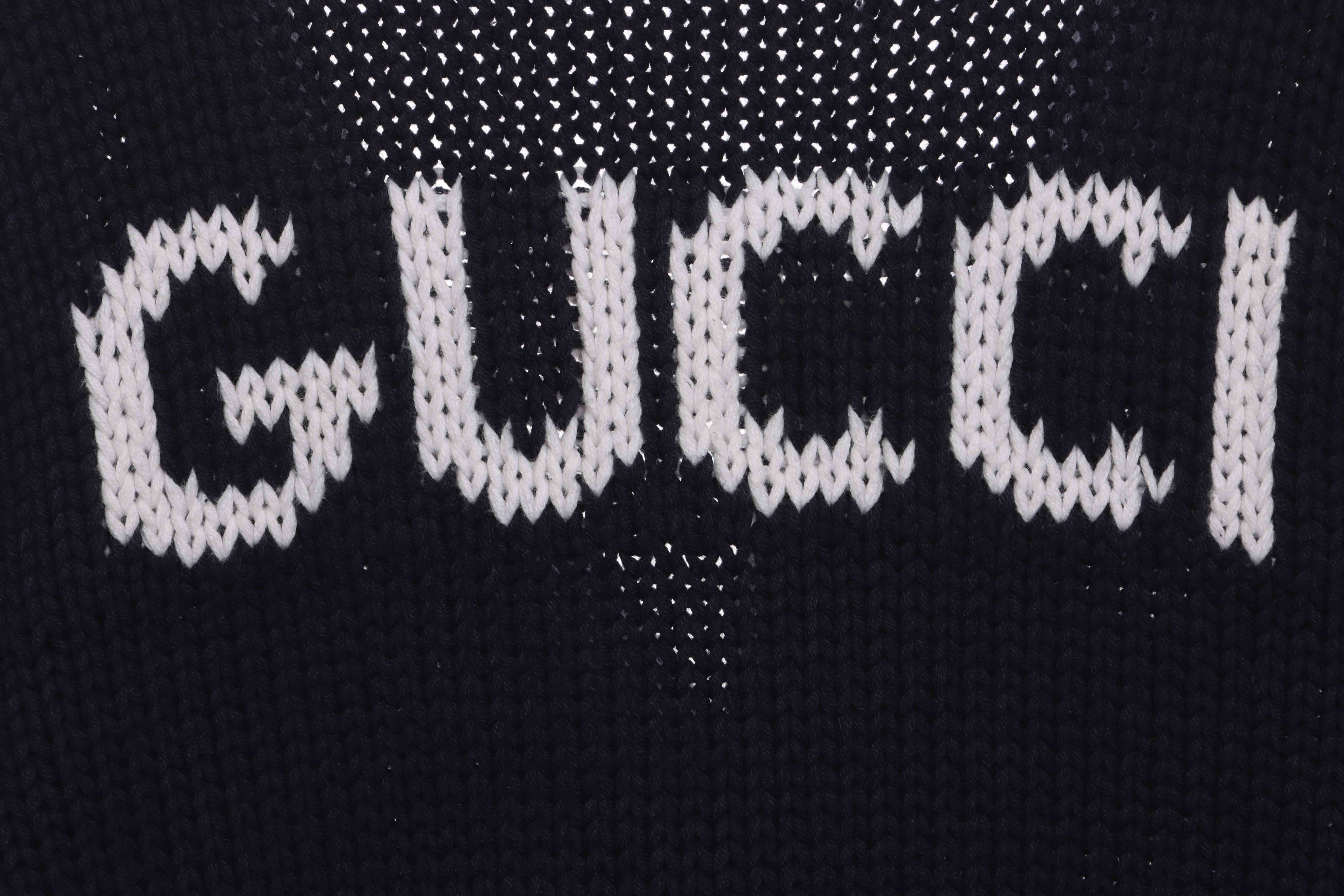 Gucci Graffiti LOGO Wool Cardigan