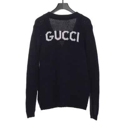 Gucci Graffiti LOGO Wool Cardigan 02