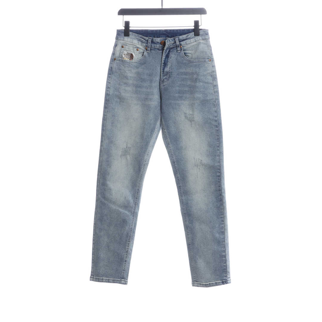 Gucci x The North Face Embroidered Logo Denim Trousers