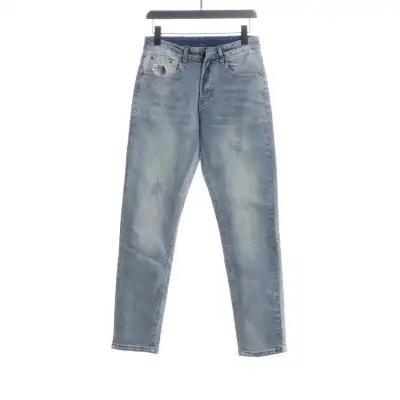 Gucci x The North Face Embroidered Logo Denim Trousers 01