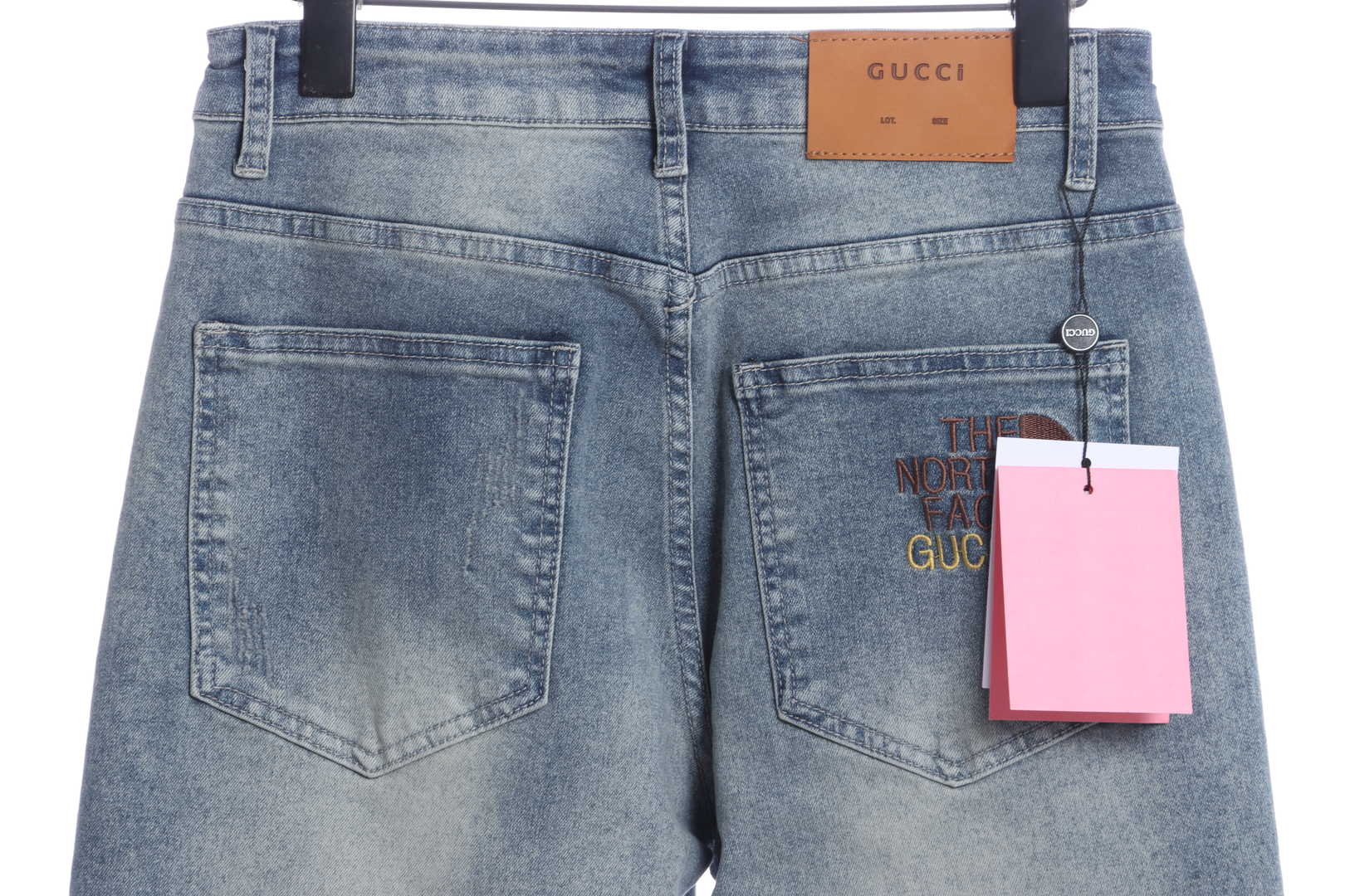 Gucci x The North Face Embroidered Logo Denim Trousers