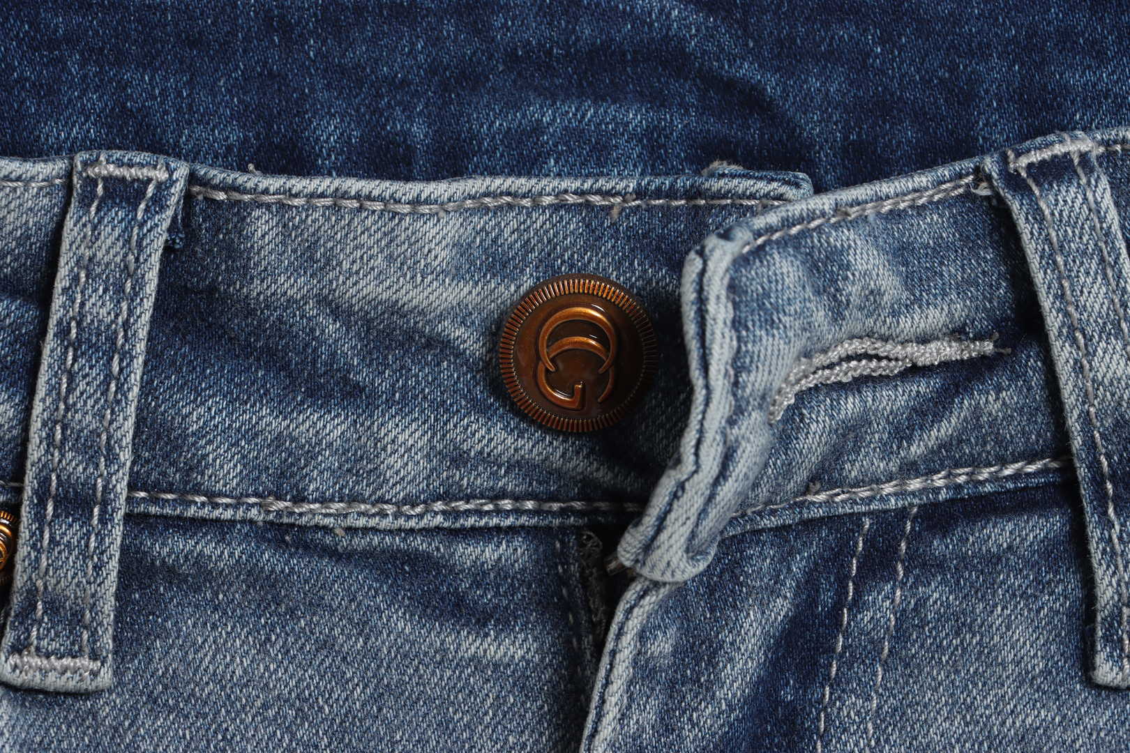 Gucci x The North Face Embroidered Logo Denim Trousers