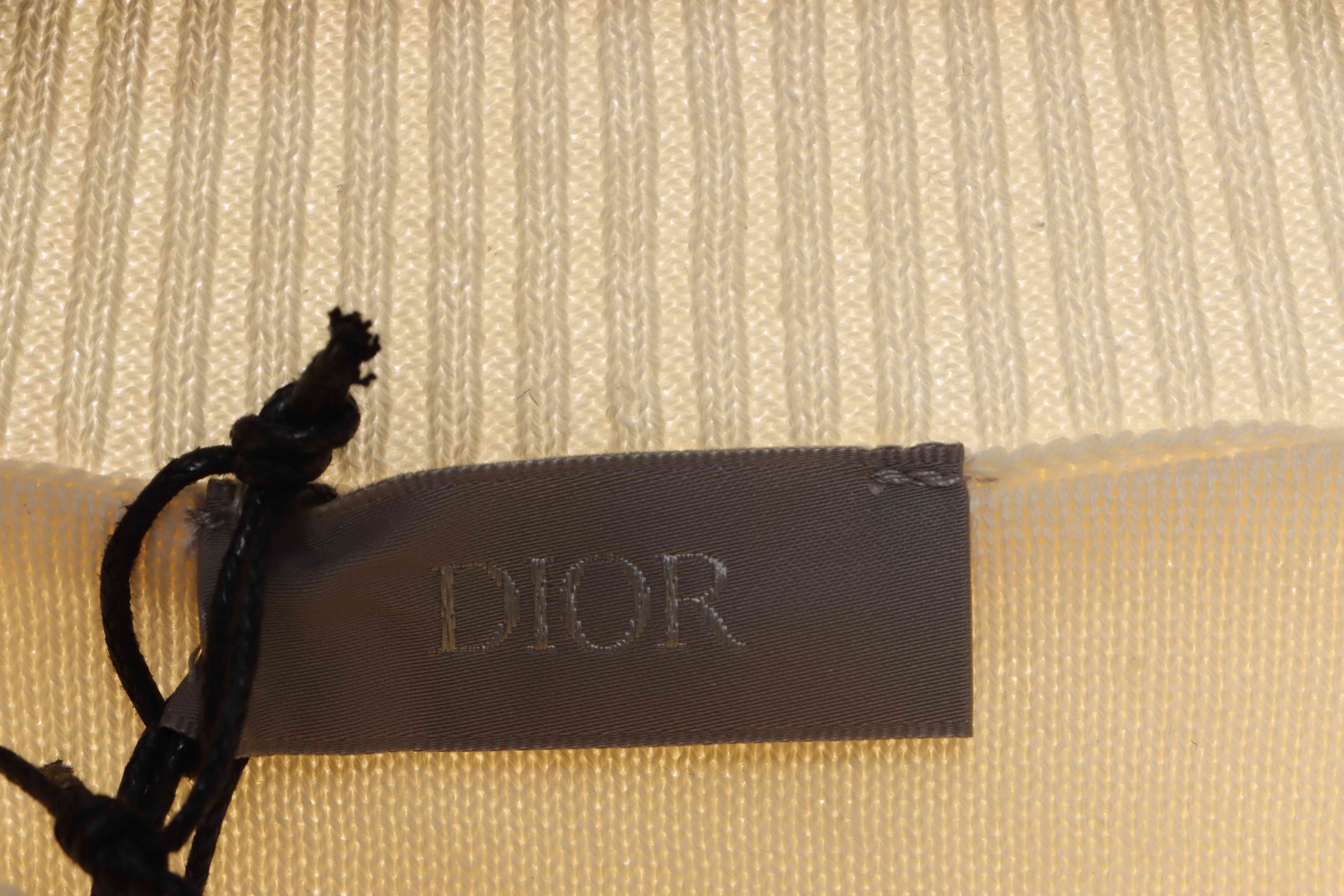 (Special Offer) Dior x Jordan LOGO Jacquard Sweater Apricot