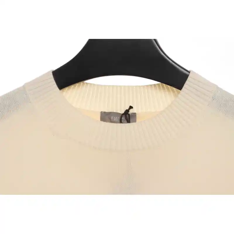 (Special Offer) Dior x Jordan LOGO Jacquard Sweater Apricot