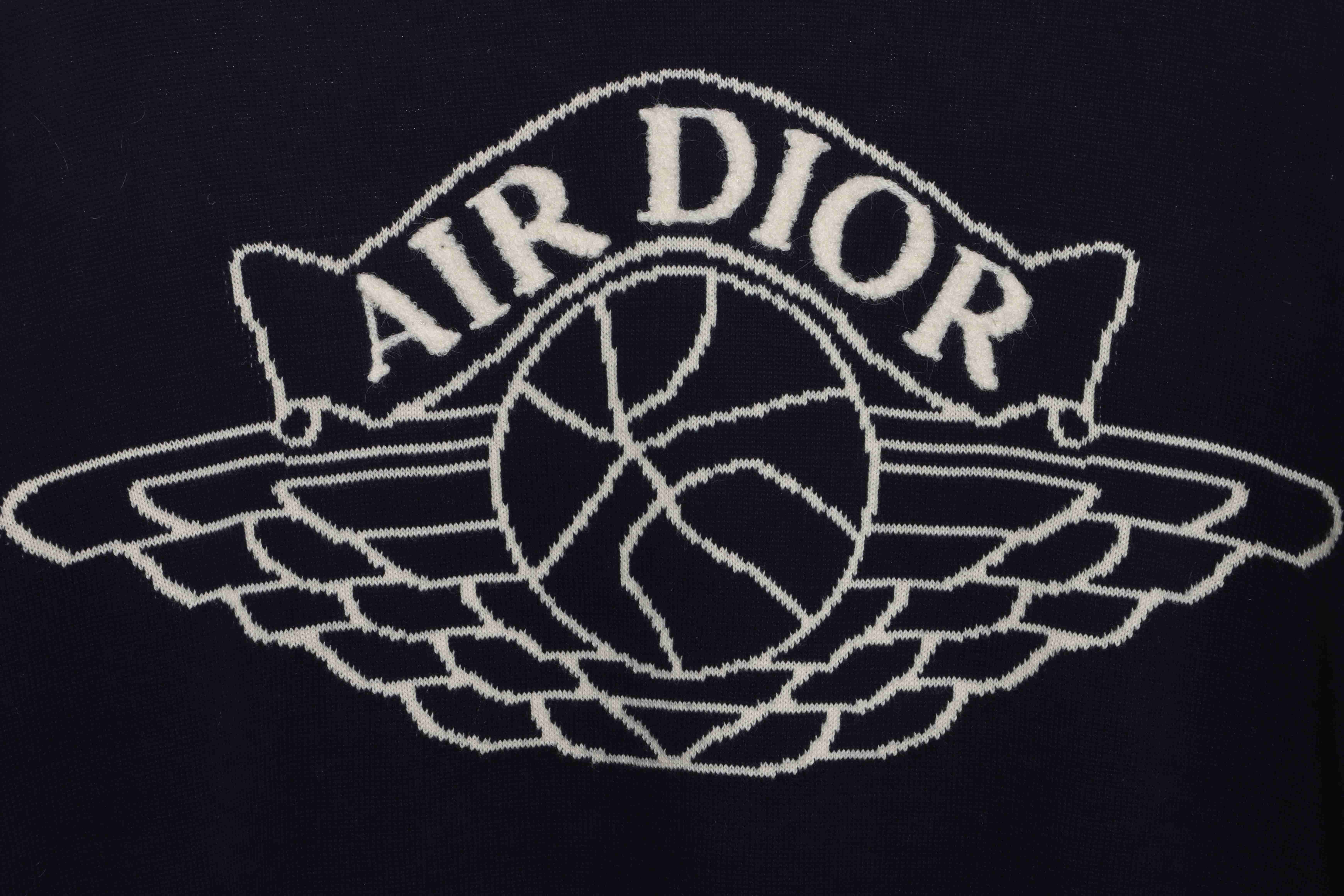 (Special Offer) Dior x Jordan LOGO Jacquard Sweater Black